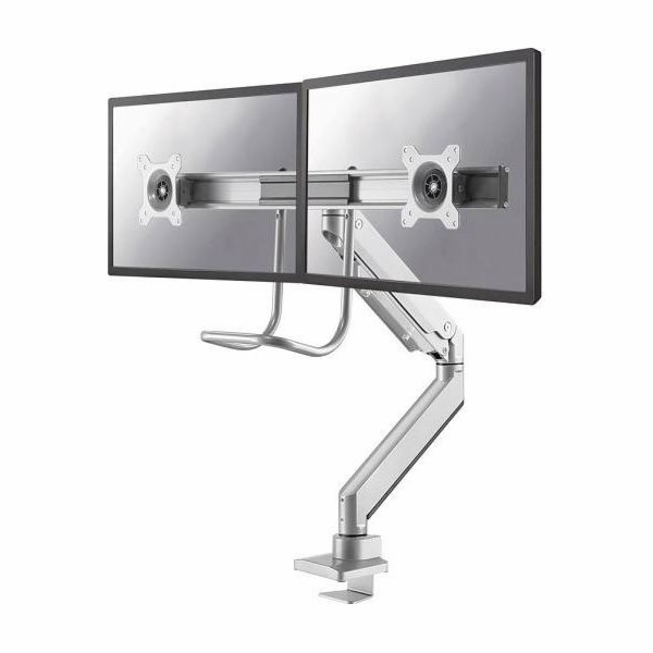 Neomounts Select NM-D775DXSILVER / Flat Screen Desk mount (10-32") desk clamp/grommet / Silver