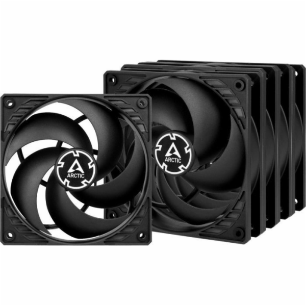 ARCTIC F12 PWM PST (5PCS Value Pack) (Black) - 120mm case fan with PWM control and PST cable - Pack