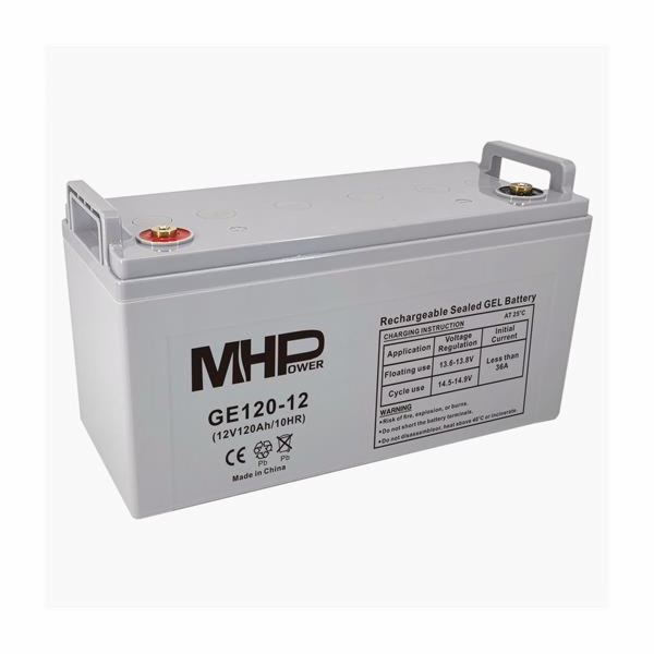 Baterie MHPower GE120-12 GEL, 12V/120Ah, T3-M8, Deep Cycle