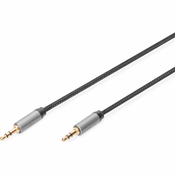 Zvukový kabel zvukový minijack stereo typu 3,5 mm/3,5 mm m/m nylon 3m