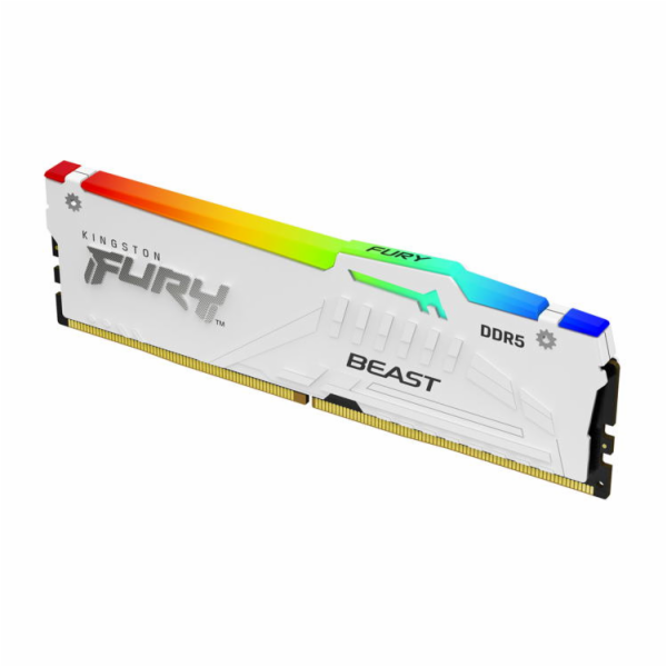 KINGSTON DIMM DDR5 32GB (Kit of 2) 5200MT/s CL36 FURY Beast Bílá RGB EXPO