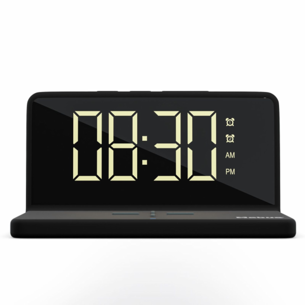 Mebus 25622 Digital Alarm Clock with wireless Charger