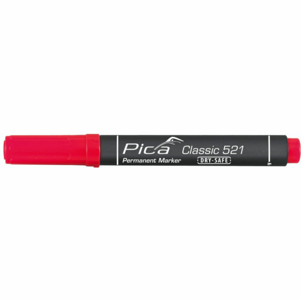 Pica Permanentmarker 2-6mm, Wedge Tip, red