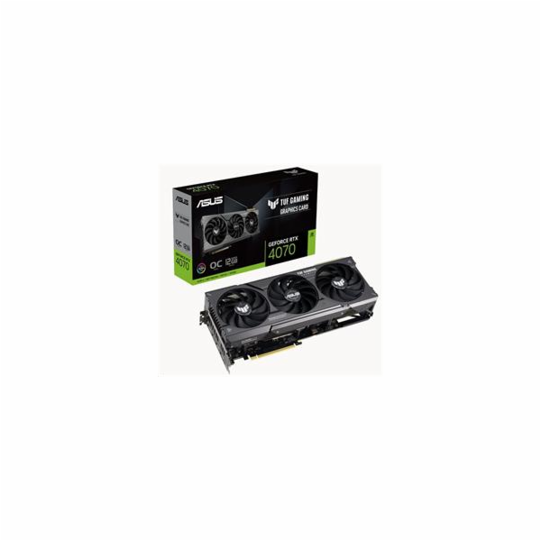 ASUS VGA NVIDIA GeForce TUF GAMING RTX 4070 12GB GDDR6X OC Edition, RTX 4070, 3xDP, 1xHDMI