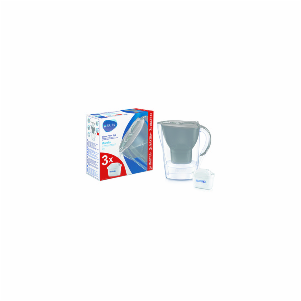 Brita Starter pack Marella, černá + 3 vodní filtry Maxtra+ Pure Performance