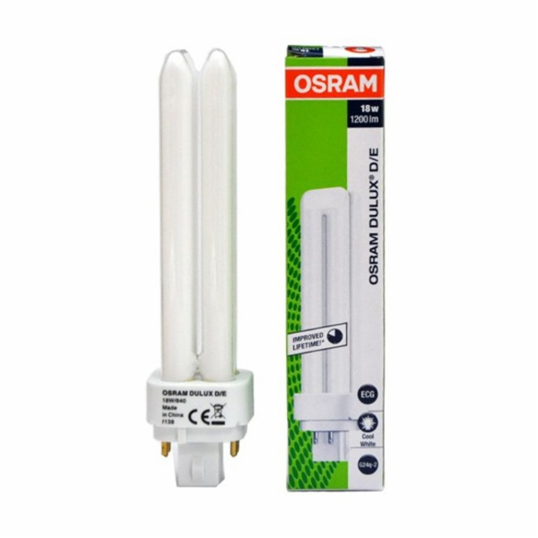 Osram DULUX D/E Energy-saving Lamp 18W/840 G24Q-2 FS1