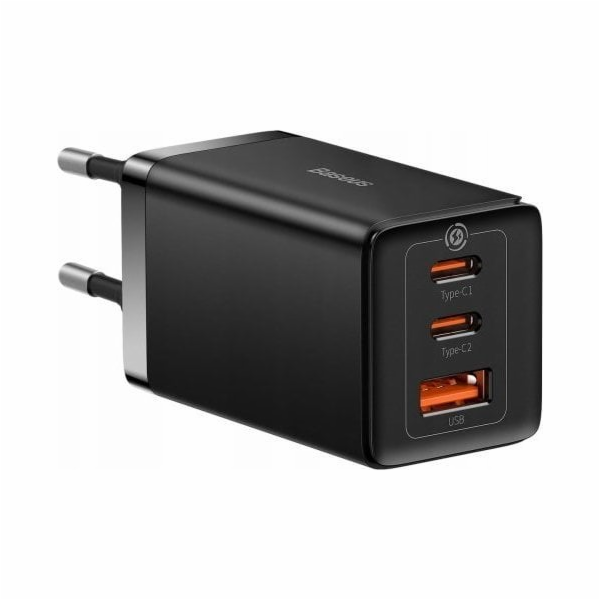 Baseus GaN5 Pro rychlonabíjecí adaptér 2x USB-C + USB-A 65W černá