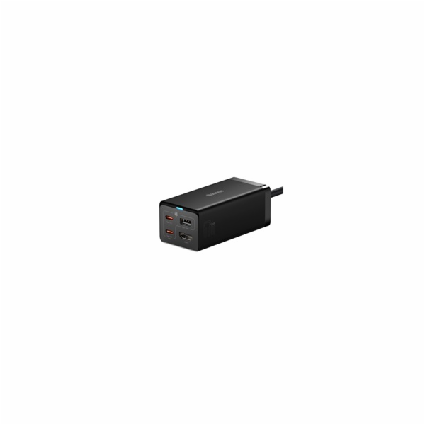 Baseus GaN5 Pro rychlonabíjecí stolní adaptér 2x USB-C + USB-A + HDMI 67W 1.5m kabel černá