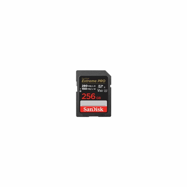 SanDisk SDXC karta 256GB Extreme PRO (280 MB/s Class 10, UHS-II V60)
