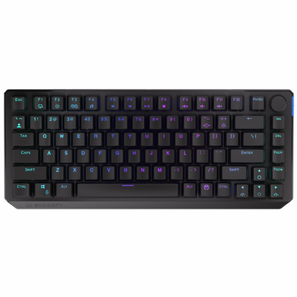 Endorfy herní klávesnice Thock 75% Red/ drátová / USB / red switch / mechanická / CZ layout / černá RGB