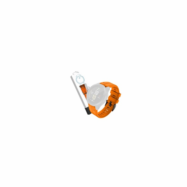 RhinoTech řemínek pro Garmin QuickFit sportovní silikonový 26mm oranžový