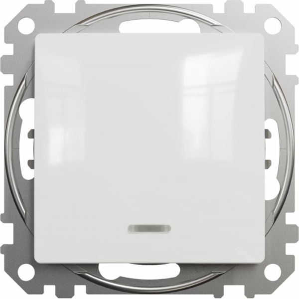 Schneider Electric Sedna Design&Elements jednoduchý konektor s bílým podsvícením