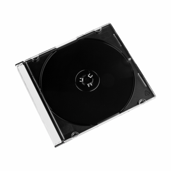 1x50 Hama CD Jewel Case SlimLine Transparent-black 51269