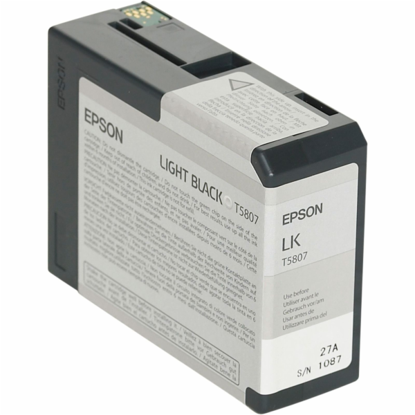 Epson cartridge svetle cerna T 580 80 ml T 5807