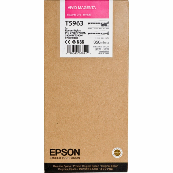 Epson cartridge vivid cervena T 596 350 ml T 5963