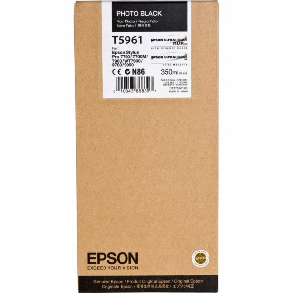 Epson cartridge foto cerna T 596 350 ml T 5961