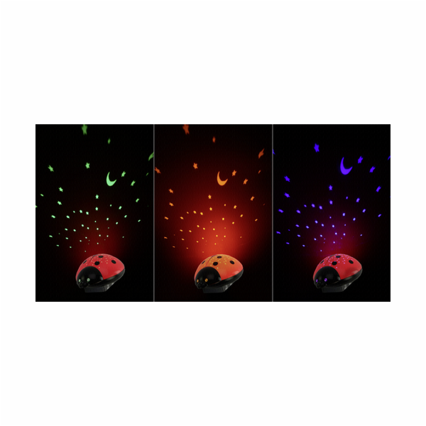 Beruška s projekcí hvězdné oblohy Ansmann, 5870012-510, červená