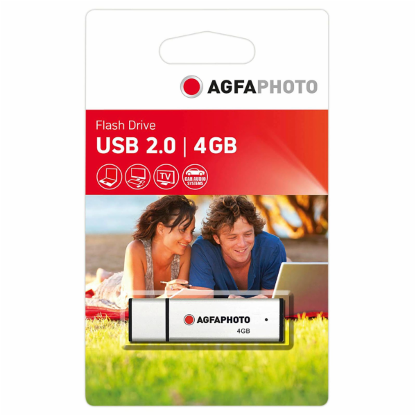 AgfaPhoto USB 2.0 stribrna 4GB 10511