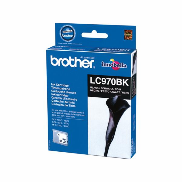 BROTHER LC-970BK (inkoust černý, 350 str.@ 5%, draft)
