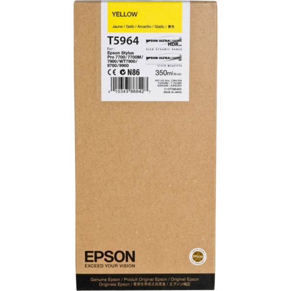 Epson cartridge zluta T 596 350 ml T 5964