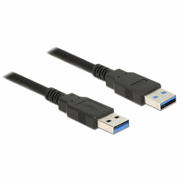 Delock Kabel USB 3.0 Typ-A samec > USB 3.0 Typ-A samec 1,0 m černý