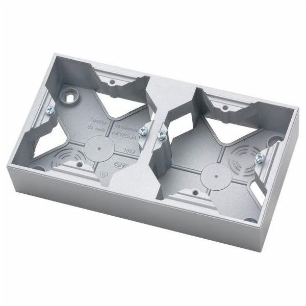 Dvojitá povrchová krabice Ospel Silver impression
