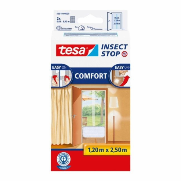 Tesa Comfort Door Síť proti hmyzu 1,2 x 2,5 m bílá