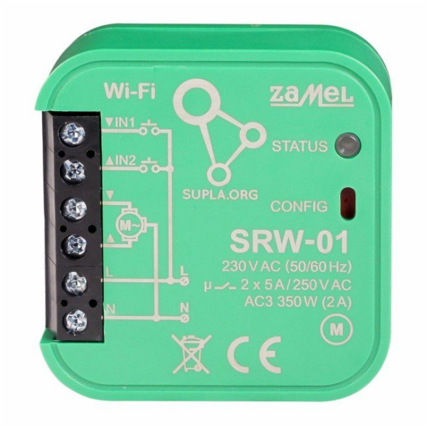 Typ ovladače rolety Zamel Wi-Fi: SRW-01
