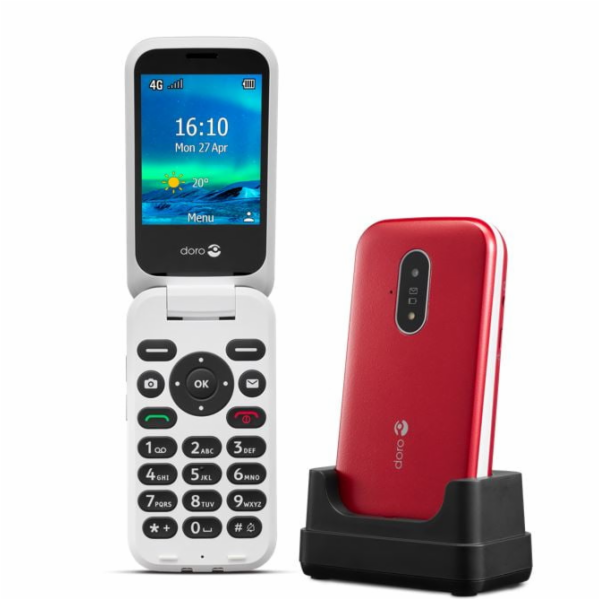 Doro 6880 mobilní telefon červený