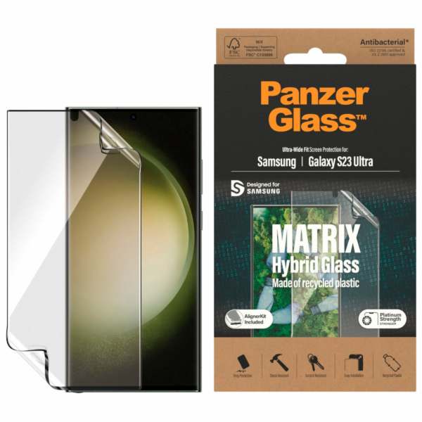 PanzerGlass Matrix Hybrid Glass for Galaxy S23 Ultra