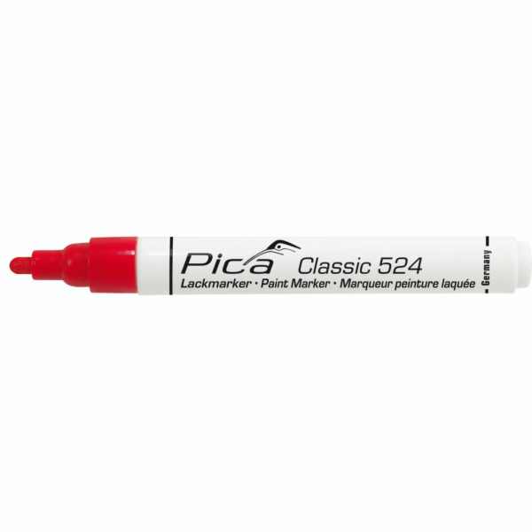 Pica Classic Industrial Paint Marker, 2-4mm bullet tip, red