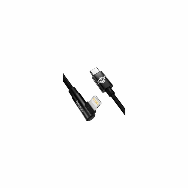 Baseus úhlový kabel USB-C - Lightning, 20W 2m, černý