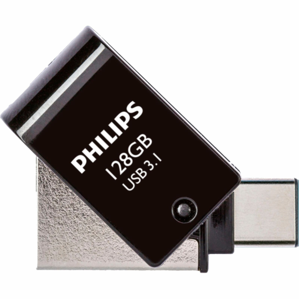Philips 2 in 1 OTG 128GB USB 3.1 + USB C Midnight Black PHUSB128G2IN1OTGGU3C
