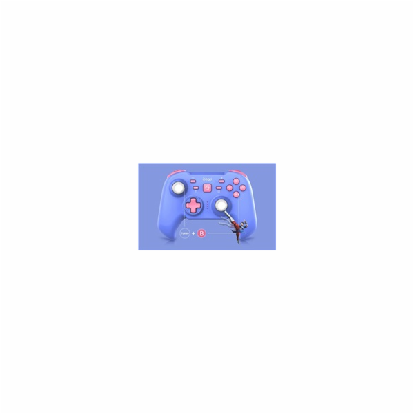 iPega PG-SW062C herní ovladač pro PS 3/Nintendo Switch/Android/iOS/Windows, modrý