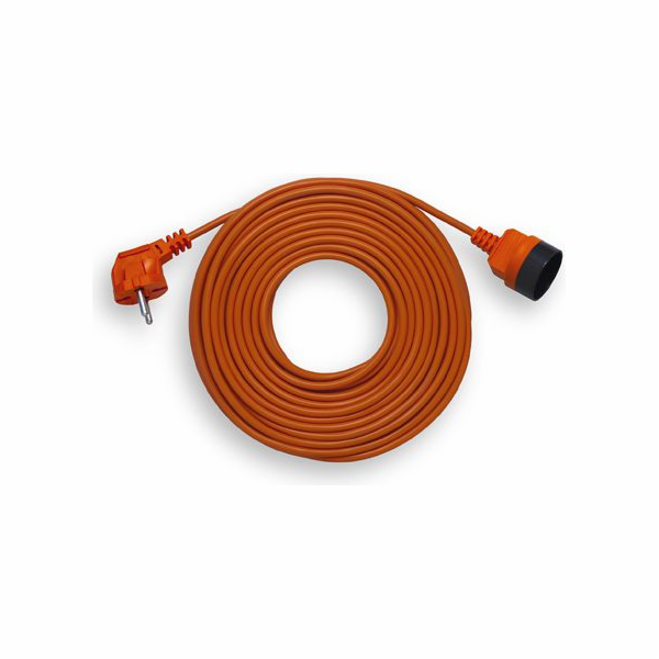 Elgotech Zahradní prodlužovací kabel OMY 1 zásuvka b/u oranžová 15m (PK-1015)