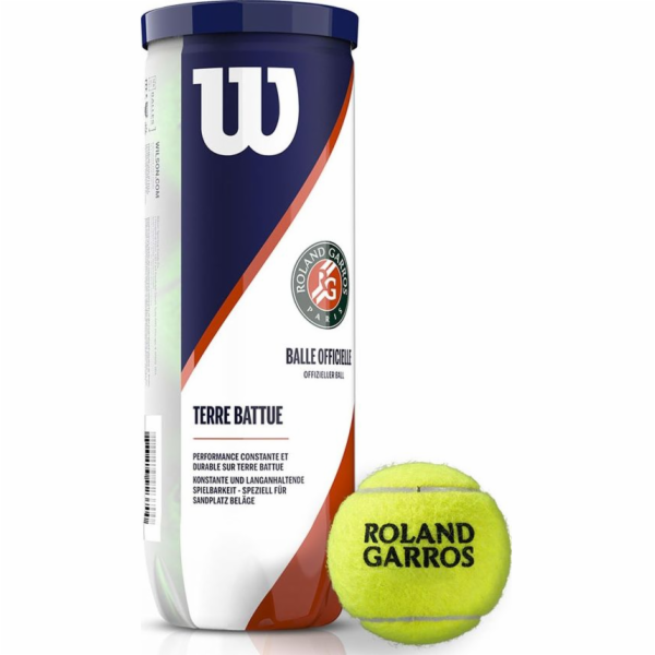 Wilson Tenisový míč Wilson Roland Garos Clay Court 3 WRT125000 žlutý
