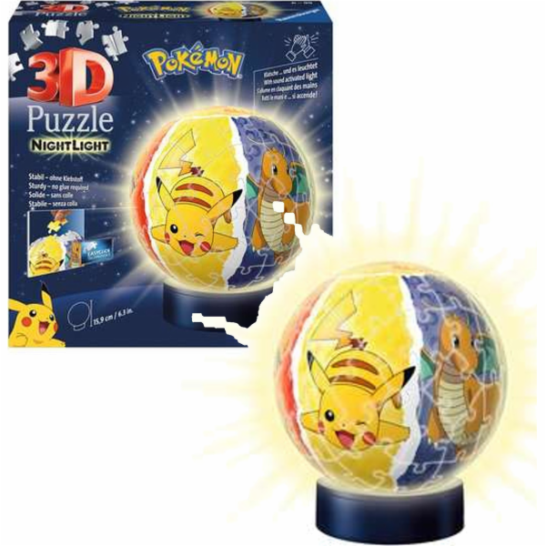 Ravensburger 3D puzzleball Pokémon LED 40-99 ks