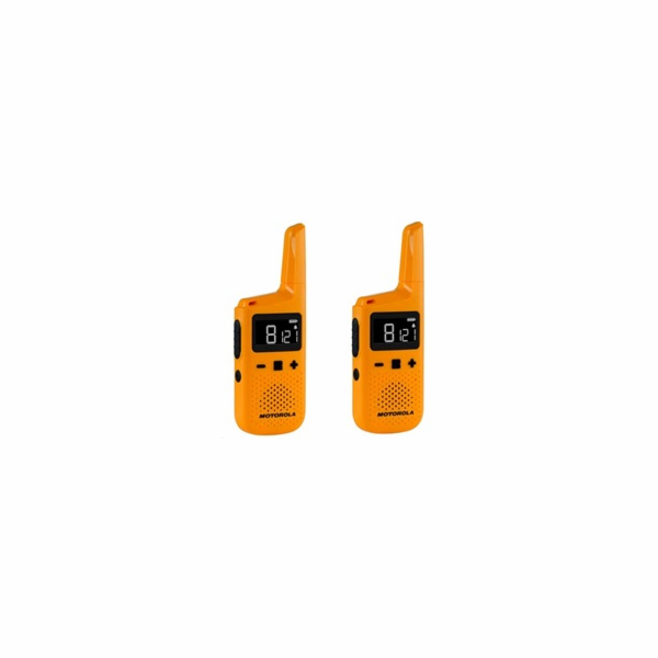 Motorola T72 walkie talkie 16 channels yellow