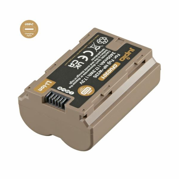 Baterie Jupio NP-W235 *ULTRA C* 2400mAh s USB-C vstupem pro nabíjení