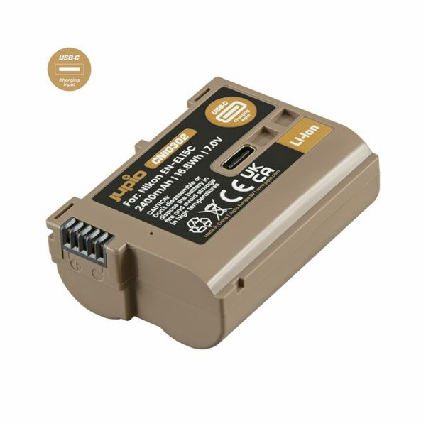Baterie Jupio EN-EL15C *ULTRA C* 2400mAh s USB-C vstupem pro nabíjení