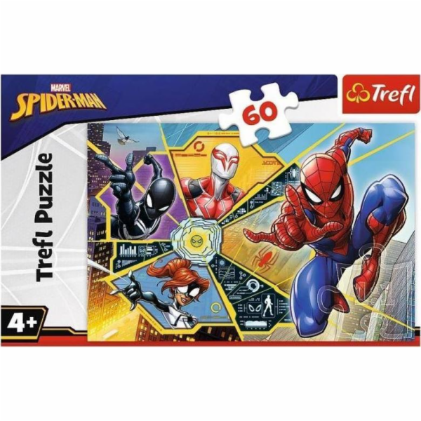 Trefl Puzzle 60el W sieci Spiderman 17372 Trefl