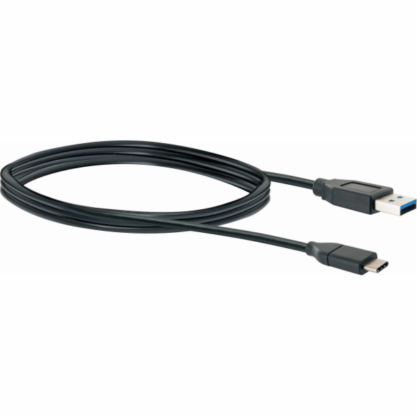 Kabel USB Schwaiger USB-A - USB-C 1 m Czarny (CK3141533)