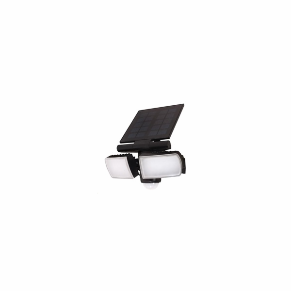 Solight LED solární osvětlení se senzorem, 8W, 600lm, Li-on, černá - WO772
