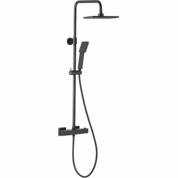 KFA přihlašovací sprchová sada s dešťovou sprchou s černou termostatickou baterií (5746-910-81)