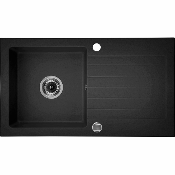 DEANTE ZORBA 1-Chamber Sink s darcerem 76 x 44 cm grafit (ZQZ 21113)