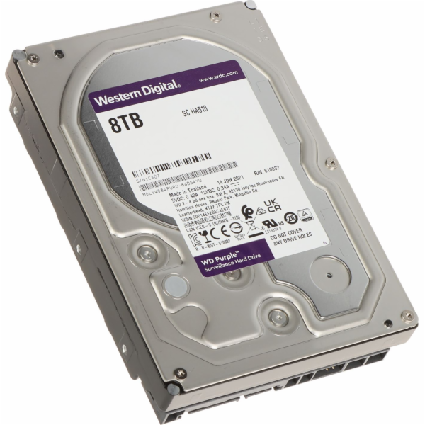 WD Purple 8 TB 3,5 '' SATA III (6 GB/S) (HDD-WD84PURU) Server Drive
