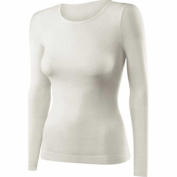 Brubeck dámské pohodlné vlněné tričko s dlouhým rukávem bílé rS (LS11610)