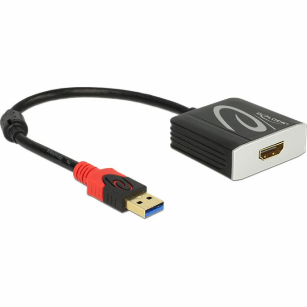 USB USB USB HDMI adaptér, 0,2 m, černá (62736)