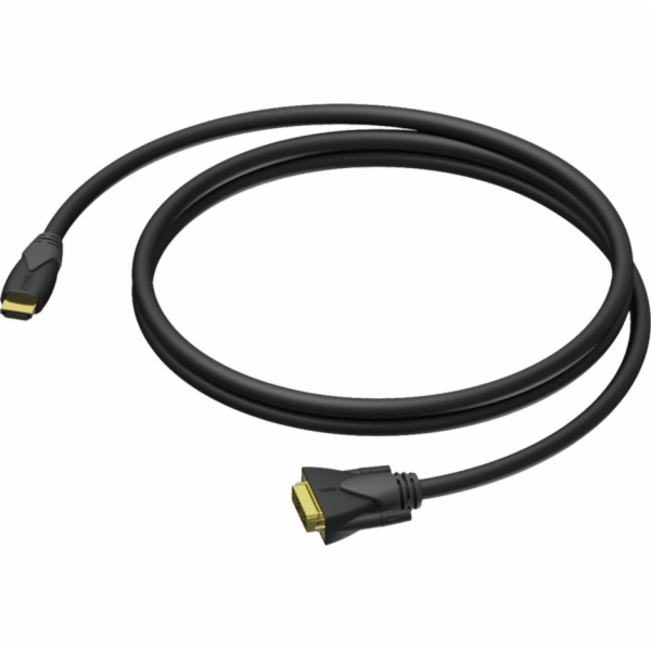 Kabel prokab HDMI - DVI -D 3M Black (CLV160/3)