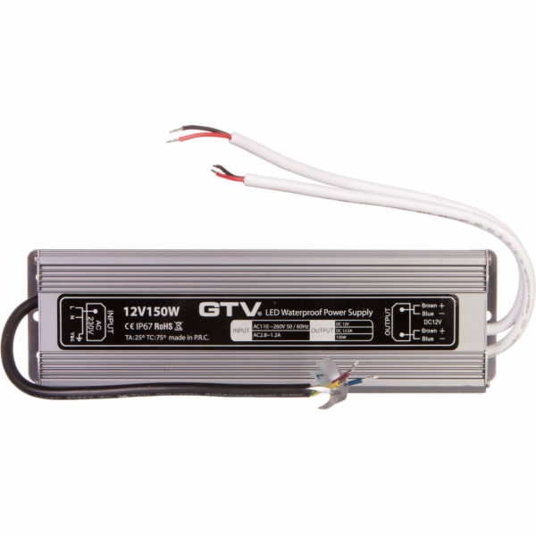 GTV vodotěsný LED napájecí zdroj 150 W IP67 DC 12V (LD-WZA150W-NW)